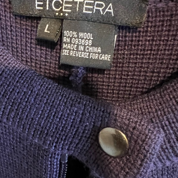 Etcetera women 100% Wool Sweater - Picture 3 of 8